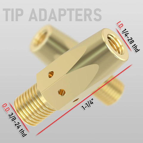 Tip adapters for MIG Welding Gun Accessory Kit For Miller Millermatic M25 M40 And Hobart Torch 0.035 Inch Tips Nozzles Diffuser