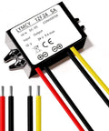 12V To 24V Boost Converter Waterproof IP68 Module, 5A 120W Step Up Power Supply with wires for car truck boat RV van