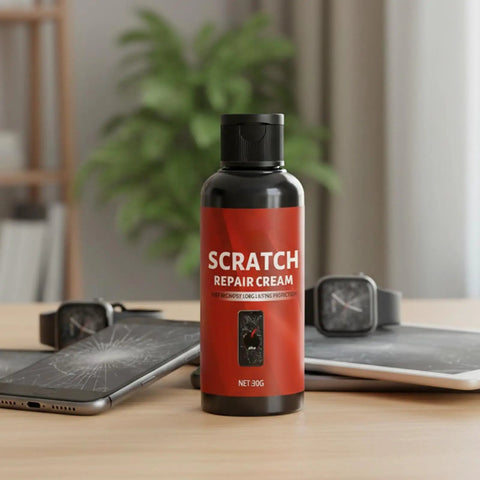 Scratch Repair Cream for Screens and Eyewear Gentle Polish Quick Fix Instant Scratch Remover Travel Size Ointment bottle