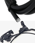 Mountain Bike Hydraulic Disc Brake Hose Kit 8x25mm For Tektro HD T275, showing beefy heavy duty rubber line in black