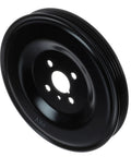 Coolant Pump Pulley For Hyundai Elantra Tucson Kia Soul Sportage Spectra with black finish and multiple grooves.