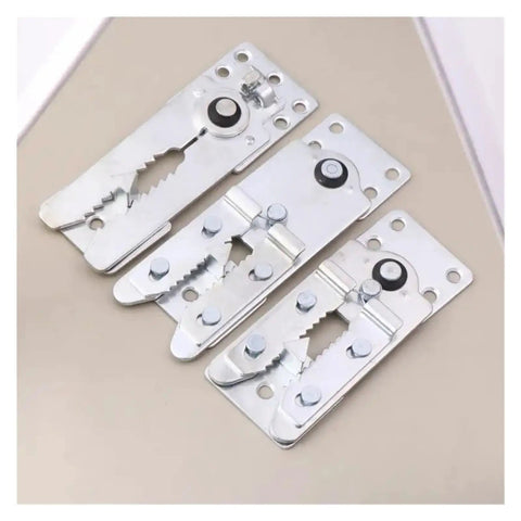 Sturdy Sofa Couch Sectional Connector Snap Metal Bracket Hinges For Furniture Assembly Easy DIY Setup Heavy Duty Fittings