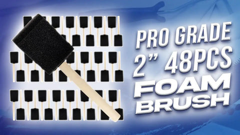 2 Inch Foam Brush Set 48 Count Poly Foam Applicators For Painting Stains Glue And Varnish Work Great For Hobbies And Crafts