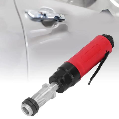 Slick And Smooth Air Straight Die Grinder Pneumatic Grinding Drilling Tool 3500 Rpm Quarter Inch Inlet 75Mm Drive Shaft with red grip