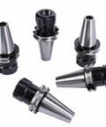CAT40 ER32 Collet Chuck Set For Milling Lathe Machines, 5-Piece High-Precision Tool Holders With 0.0001 Inch Accuracy, Stainless Steel
