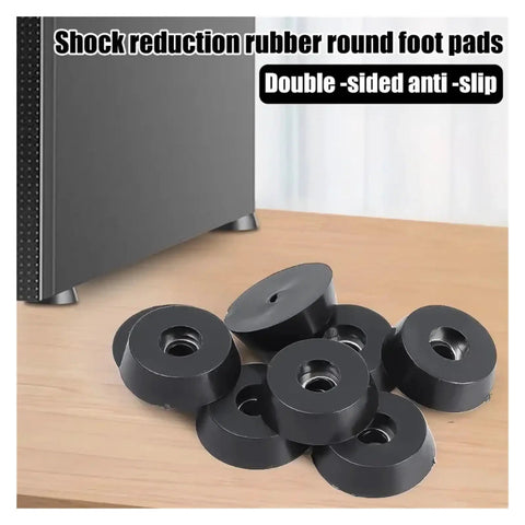 80 Piece Rubber Feet Set For Cutting Boards And Furniture Non Slip Floor Protectors shown on a wooden surface