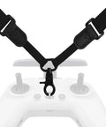 Adjustable Lanyard Neck Strap For DJI FPV Drone Remote Controller with metal clip attachment on a controller