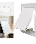 Heavy Duty Push To Open Aluminum Access Panel For Drywall Ceilings And Walls Solid Build Inspection Hatch Cover with open door
