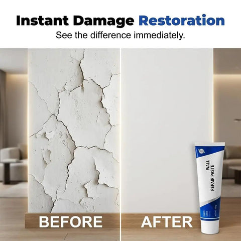 Drywall Repair Kit With Scraper And Quick Drying Mending Agent For Holes And Cracks Includes 2 Tubes Of 250g Each DIY Friendly Nozzle Extender Sandpaper And Patch Tool For Fast Easy Home Wall Repair