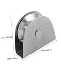 Badass 4 Piece Stainless Steel Flagpole Pulley Kit Featuring Smooth Bearing Wheels For Effortless Flag Raising Any Day And Built Tough Enough To Handle Rain Or Shine Because You Want Hardware That Lasts Long Without Rusting On Your Outdoor Pole. stainless steel pulley wheel, 1.97 x 1.77 x 0.63 in