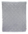 Quilted grey 45 Degree F Double Sleeping Bag Queen Size XL Tandem Sleep Sack Zips Apart Into Two Sleeping Bags For Tall Folks.
