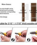 Instruction on screw selection for 12 Pack Black Aluminum Cabinet Handles Six And A Quarter Inch Center To Center 160mm Tilted Solid Drawer Pulls Ergonomic Finger Pulls For Kitchen Cabinets With M4 Screws
