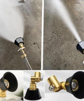 Copper Atomizing Irrigation Nozzle For Spraying And Misting, Pro Grade Adjustable Water Sprayer, 360 Degree Rotating, M14x1.5 Thread