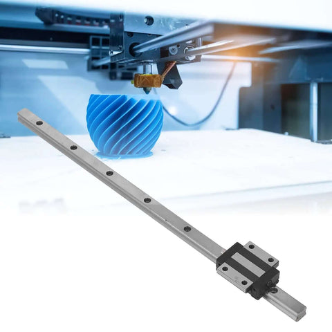 Level Up Your CNC Machine Or 3D Printer Build With This Badass Heavy Duty Linear Sliding Guide System Using Rust Resistant Steel Rails And Ultra Smooth Bearing Blocks For Zero Drag Super Fast Precision Automation Projects, steel rail and bearing block