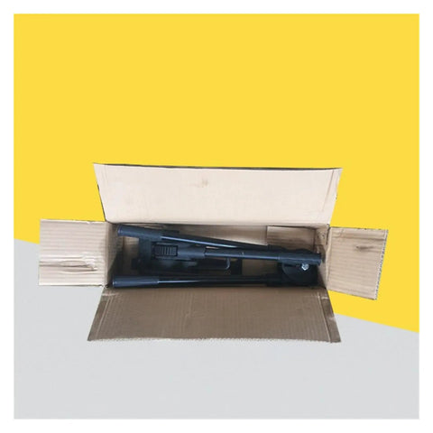 Portable Banding Strapping Tool With Ergonomic Ratchet Handle For Heavy Duty Packaging inside open cardboard box