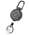 Heavy Duty Retractable Keychain Badge Reel With Carabiner And 31.5 Inch Dyneema Cord Handles Up To 9 Ounce Tension Smooth Extend