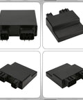 Pro Grade CDI Box Replacement For Yamaha YFZ 450 And Honda ATVs, A Solid Fit For CRF450R And TRX 450R, Plus 150cc, 125cc And 50cc Scooters, Compatible With 5TG-85540-00-00 And 5TG-85540-10-00, showing various angles of a black ignition controller.
