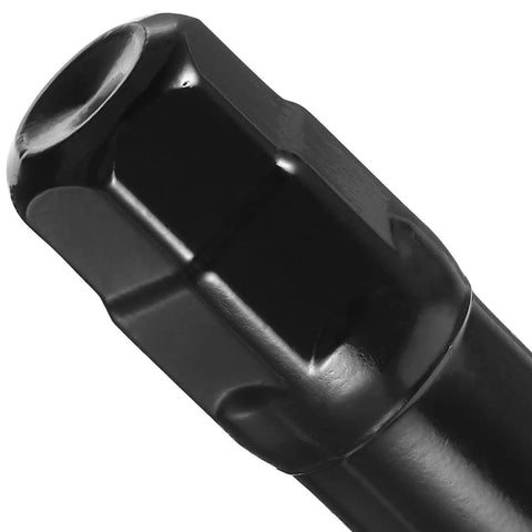 Close-up of Heavy Duty 21 Piece Steel Wheel Lug Nuts With Anti Theft Hex Design for secure tire swaps.