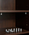 Heavy Duty L-Shaped Shelf Pegs for Cabinets and Wardrobes, Gray Glass Pins Fit 5mm Holes on wooden shelf display