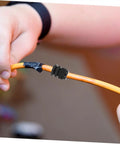 100 Piece Cable Connectors And Glands Kit Made From PP Material in use for waterproof wire gland application on orange cable