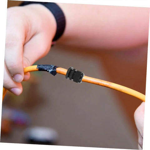 100 Piece Cable Connectors And Glands Kit Made From PP Material in use for waterproof wire gland application on orange cable