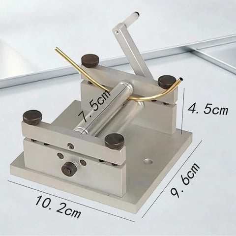 60mm Manual Sheet Metal Roller For Aluminum And Brass Crafting Easy Cylinder Bending Tool Hella Compact Portable Workstation For Jewelry Makers Rolling Sweet Curves With Zero Sweat