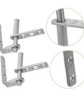 Heavy Duty Stainless Steel Swinging Door Hinge Workhorse Self-Closing For Double Swing Cafe Doors Bidirectional Opening Easy Install Durability For Commercial Kitchens, stainless steel hinge close-up