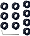 Heavy Duty 5/16 Inch Bore Shaft Collar With Zinc Plated Solid Carbon Steel Lead Screw Lock Ring, set of 10 and hex wrench