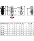 Petal Rivet Nut Kit M4 M5 M6 M8 For Thin Sheet Metal And Hollow Panels, Carbon Steel Nut Plates With Expanding Sleeve diagram.