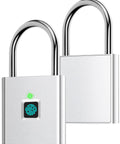 Fingerprint Padlock Keyless Biometric Lock For Luggage Suitcase Backpack Bike School And Gym Lockers No App No Bluetooth