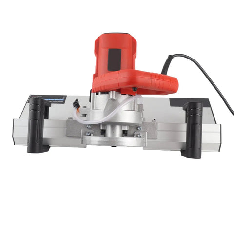 Heavy Duty Electric Tile Bevel Cutter And Chamfering Machine With 45 Degree Precision Edge Work and 1200 Watt Motor shown from the top.