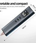 11 Speed Portable Spot Welding Machine Handheld With Mini Digital Display showing dimensions, compact design for tight spaces