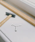 Heavy Duty Y Shape Three Prong Socket Wrench For Pool Table Rail Fix And Felt Cloth Swap Sturdy Hex Triangle tool on a table.