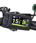 Can Protocol E Bike Display DPC080 1.9 Inch TFT Screen For Mid Drive Motors With CAN Bus 5 Pin Triangle Connector on handlebars.