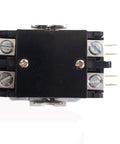 Top view of Two Pole Air Conditioner Contactor Heavy Duty 40 Amp FLA 24V Coil with One Quarter Inch Quick Connect Terminals for HVAC systems