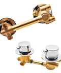 Rock Solid Slick Brass Shower Valve Mixer Tap With Durable Heavy Duty Diverters And Snappy Temperature Adjustments For No Sweat Bathroom Plumbing Renovation Projects, showing solid brass construction and chrome finish.