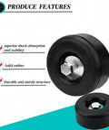 Two Pack Heavy Duty Rubber Foot Pads For Noise Reduction And Vibration Damping, 2.5 Inch Anti Vibration Pad with features labeled