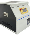Automatic Terminal Crimping Machine With Color Touch Screen And Auto Vibratory Bowl Feeder For Ferrule Crimping Tool side view shows control panel and design.