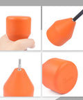 Close-up of Foam Arrow Tips Set For Archery Practice With EVA Foam Material, highlighting soft sponge heads and aluminum screw fit.