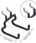 Heavy Duty Pegboard Hooks And Drill Holder Set For Tool Organization 4 Pack Peg Board Hangers With Neoprene Coated Metal