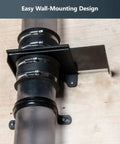 4 Inch Wall Mount Blast Gate With Bracket For Dust Collection System Direct Air To Specific Machines In Your Shop And Prevent Air Bypass Durable Wall Mounted Dust Collector Accessory 1 Pack, shown mounted on wall