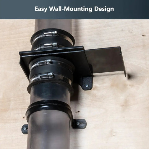 4 Inch Wall Mount Blast Gate With Bracket For Dust Collection System Direct Air To Specific Machines In Your Shop And Prevent Air Bypass Durable Wall Mounted Dust Collector Accessory 1 Pack, shown mounted on wall