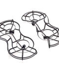 360 Degree Propeller Guard For Mini 3 Pro And Mini 3 Drone Series Lightweight Fully Wrapped Blades For Safer Flight Easy Install Drone Accessory Protect Props During Real World Flights of black plastic material on white background