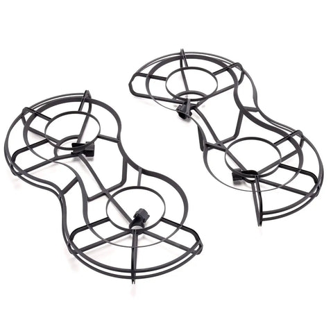 360 Degree Propeller Guard For Mini 3 Pro And Mini 3 Drone Series Lightweight Fully Wrapped Blades For Safer Flight Easy Install Drone Accessory Protect Props During Real World Flights of black plastic material on white background