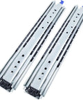 Heavy Duty Drawer Slides One Pair Telescopic Ball Bearing Tracks with locking brackets for kitchen cabinets.