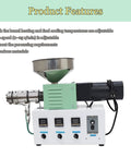 Heavy Duty Single Screw Extruder For Cranking Out 3D Printer Filament With A One Inch Barrel And Sixteen To One Ratio On A Compact 110 Volt Desktop Setup with adjustable features.