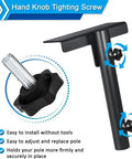 Hand knob tightening screw for Universal Truck Bed Flag Pole Mount Kit Featuring Beefy No Drill Hardware Legit Rust Resistant Finish.