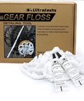 Premium Microfiber Cleaning Rope Kit With Lubricating Cream 40 Pack For Bike Chains 3D Printer Lead Screws Transmission Pulleys