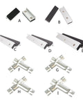Vise Jaw Protective Covers Set Aluminum Rubber Protectors For Bench Vises with various models and angles arranged on white background