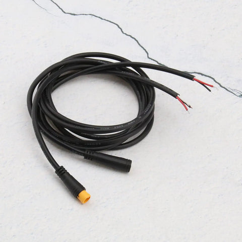 IP65 Waterproof 3 Pin Extension Cable For Ebike And Scooter Gear Sensor, 1m Length End To End With Molded Male And Female Connectors, 24AWG Wire, Easy Plug And Play Bike Wiring Harness